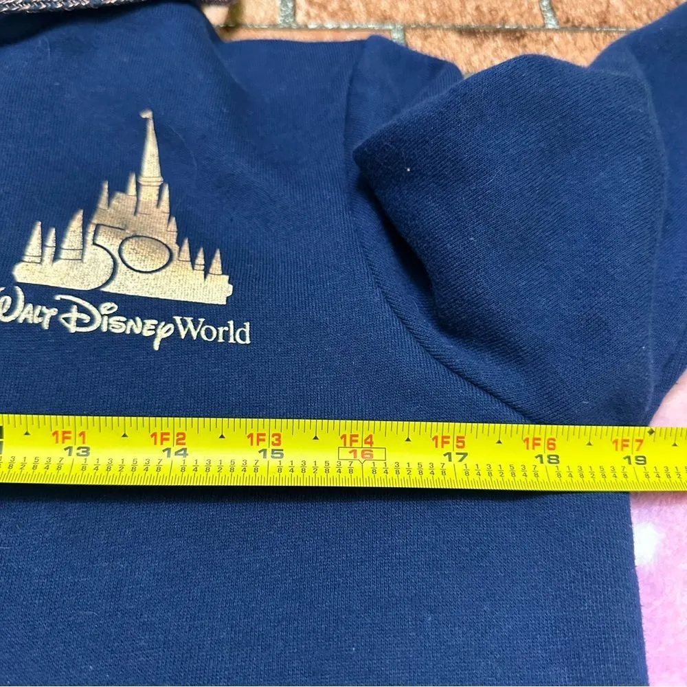 Walt Disney World 50 Anniversary Mickey & Friends Hoodie Jacket S - Image 6