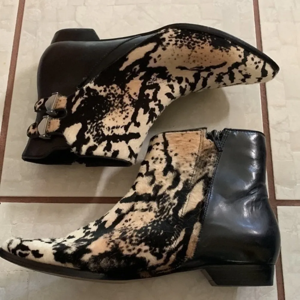 Derek Lam EUC 10 Crosby  calf hair and leather booties - Image 2