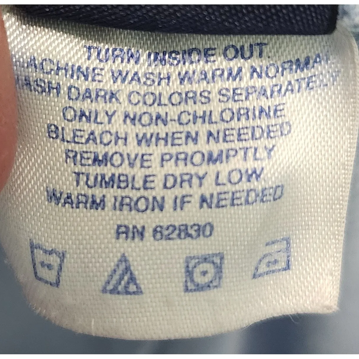 Lands End Light Blue Cotton Lounge Pants Size M 10 12 Elastic Waist Pockets - Image 7