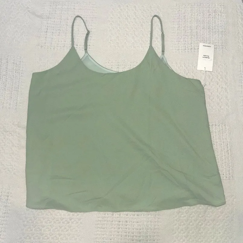 new Nordstrom XL cami top mint flounce drapey TS 307848 - Image 7