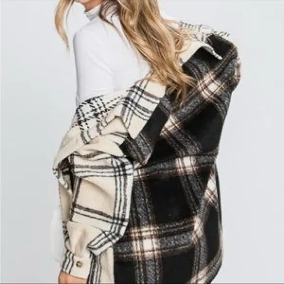 ELLEBORN PLAID JACKET WITH CONTRASTED BACK Size M - Image 14