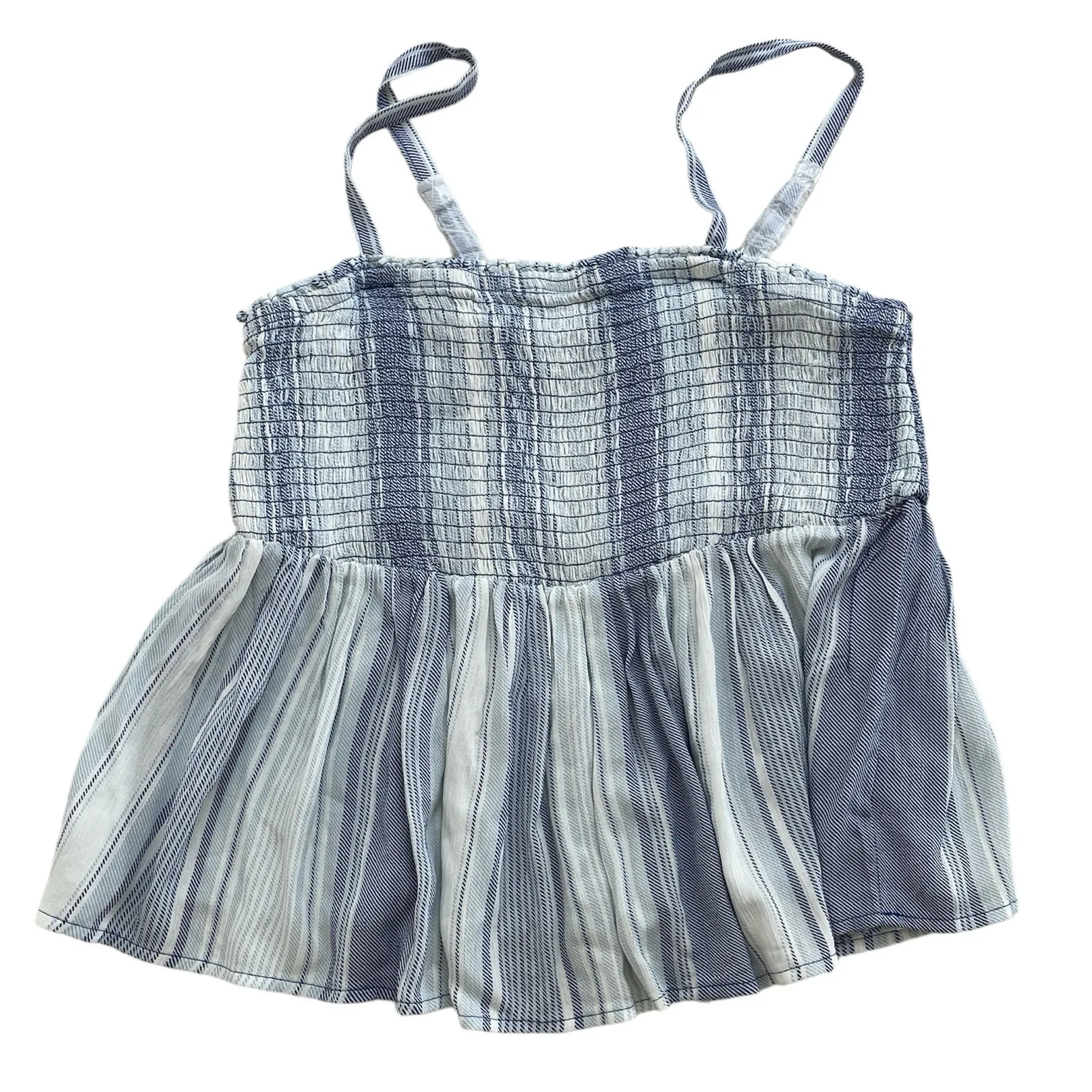 Torrid 0 striped smocked gauze cami top blouse TS 1950 - Image 10