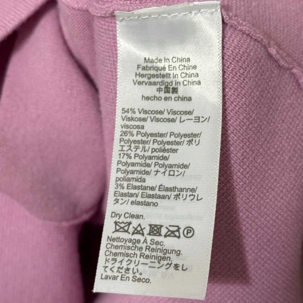 J CREW Pink Waisted Sweater Blazer Size XS Button BQ788 - Image 10