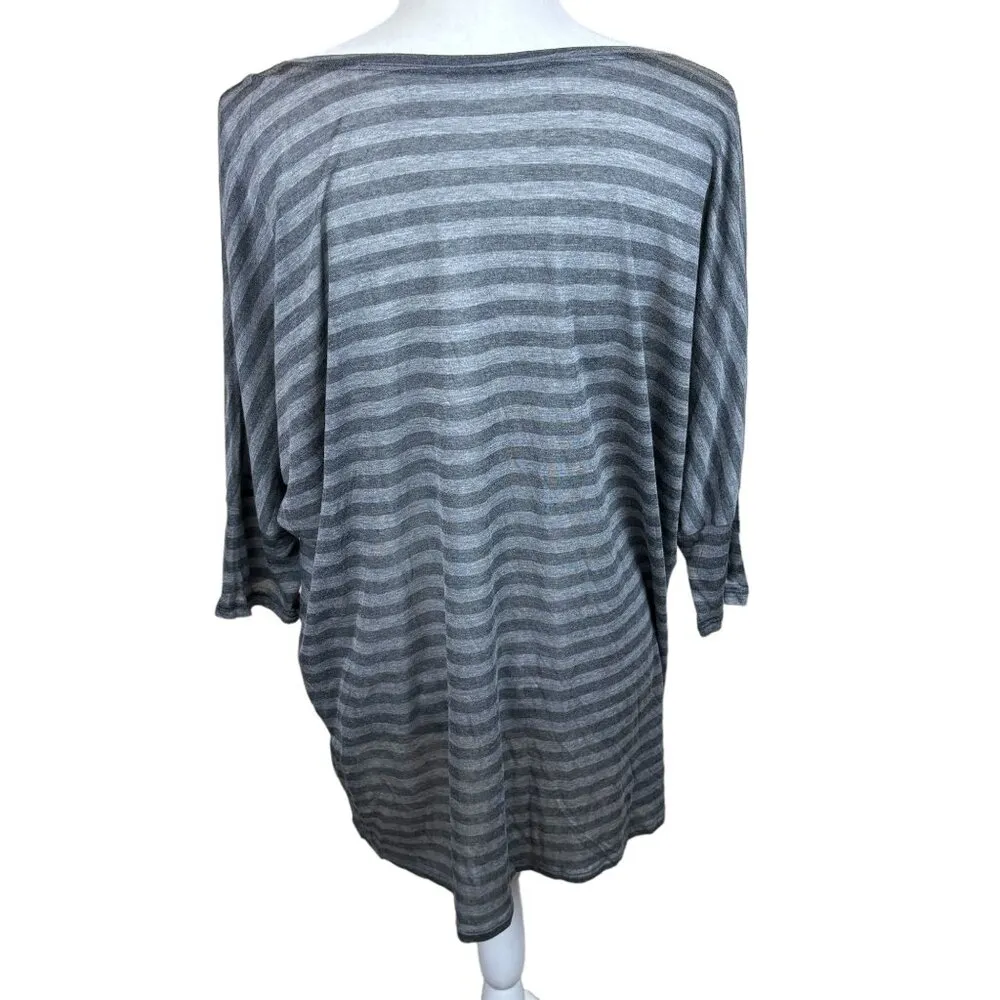 Eileen Fisher top, size Large, stripes, boxy, sustainable, NWT, made in USA - Image 6