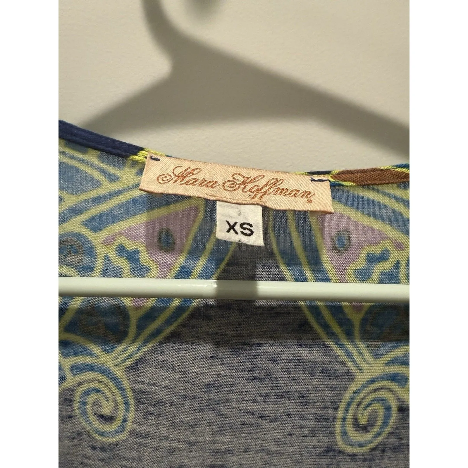 Mara Hoffman Printed Faux Wrap Dress Size XS Coverup Bright Colors - Image 3