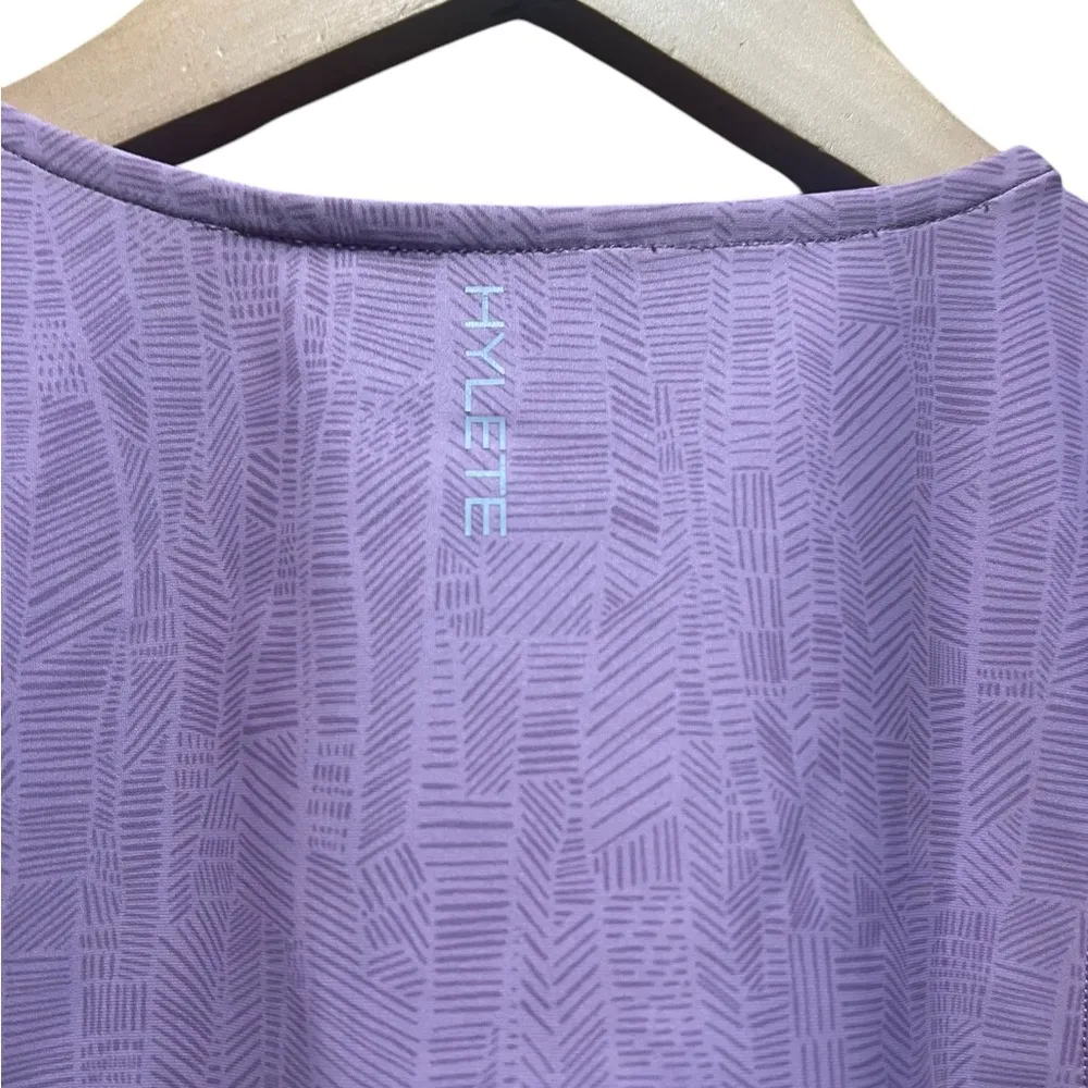 Hylete Solana Cropped Tank Blush Pink Criss Cross Back Size Small - Image 10