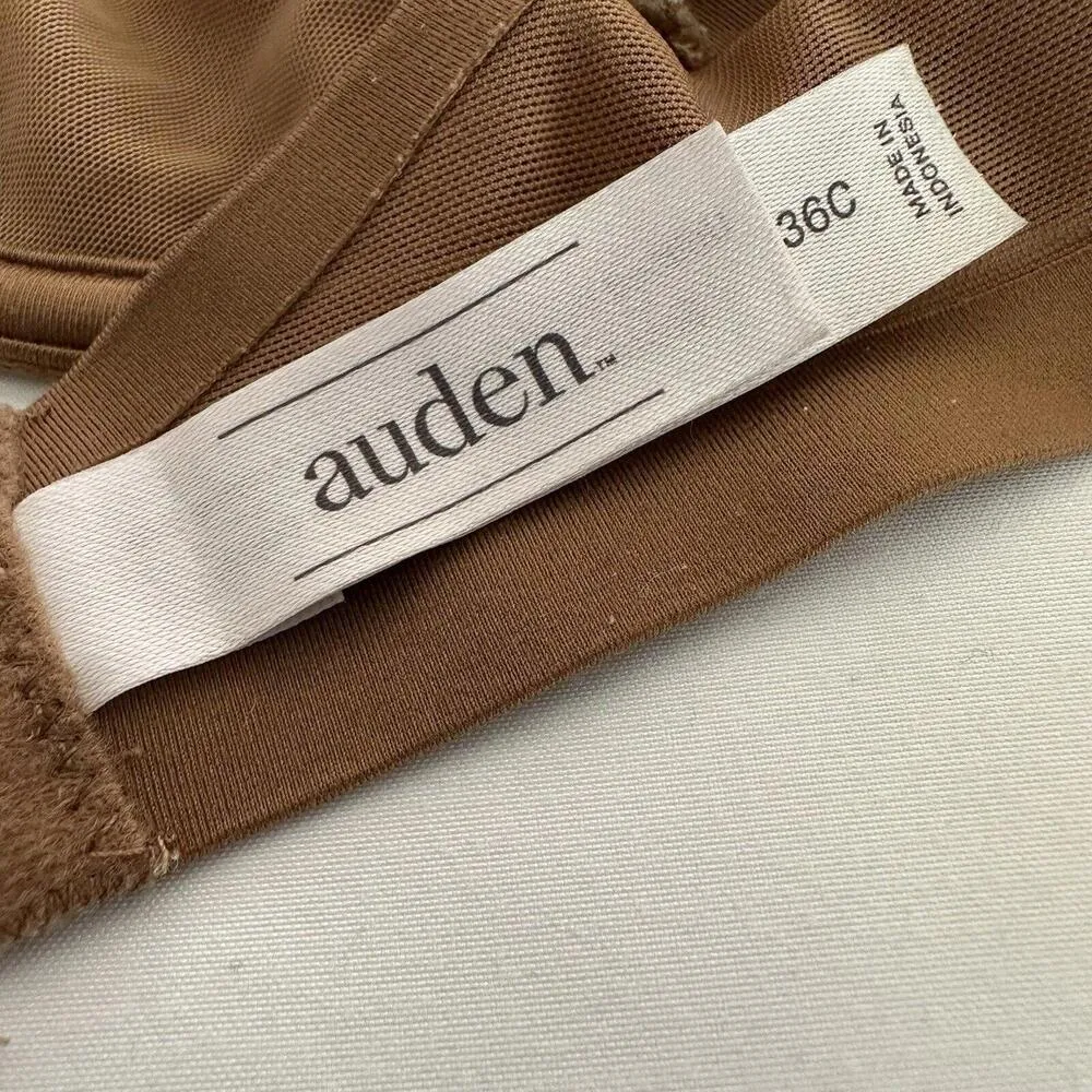 Auden Semi Sheer 36C Brown Mesh Unlined Demi Coverage Underwire Size undefined - Image 5