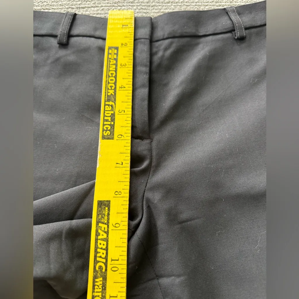 J. Crew Black All Season Wool Wide Leg Trousers Dress Pants Size 2 - Image 7