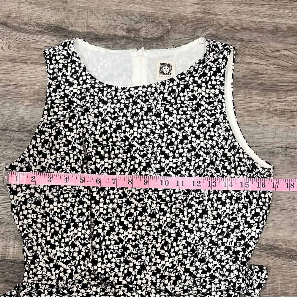 Anne Klein Long Black and White Sleeveless Dress Size 10 SKU#C24336 - Image 7