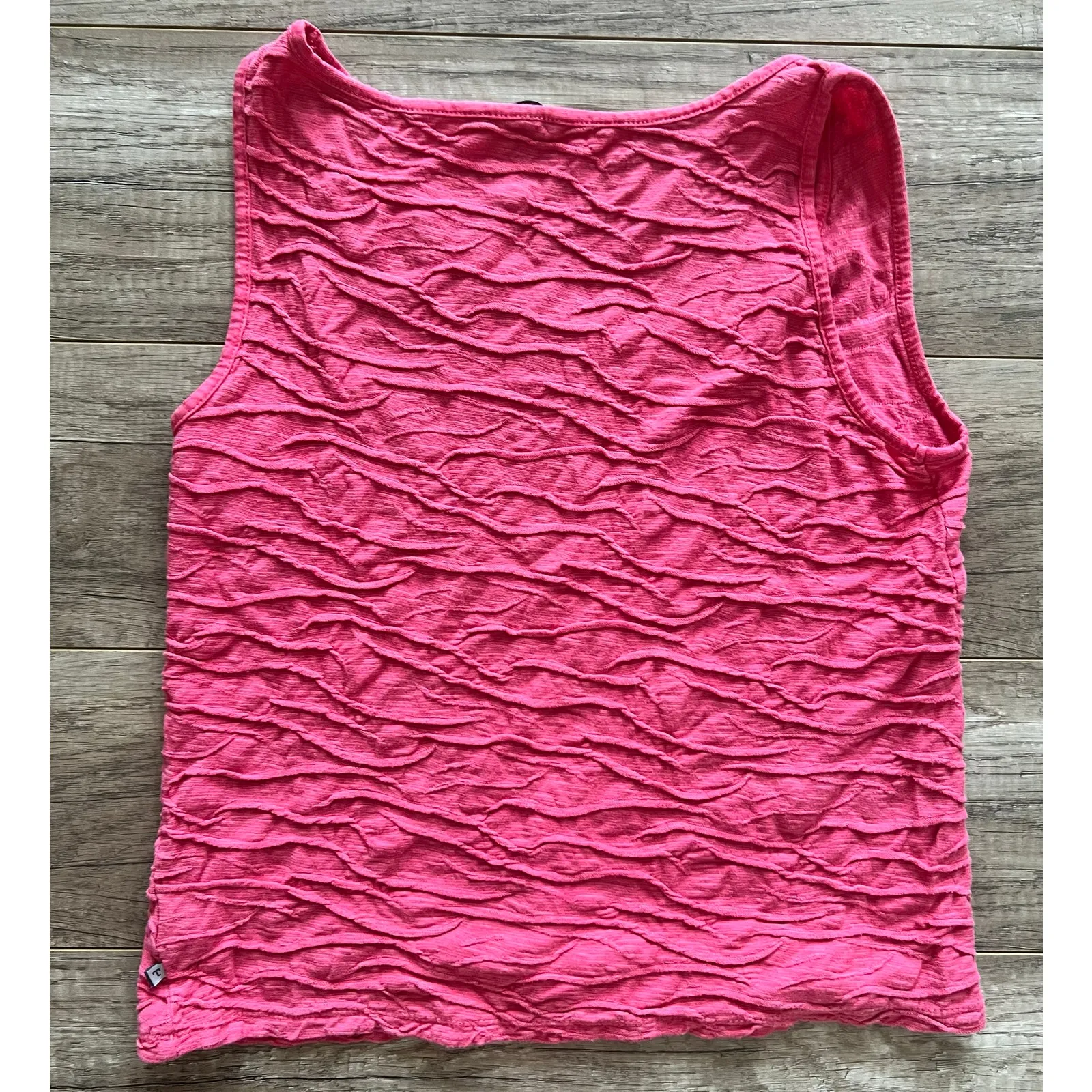 Toad&Co Samba Wave Tank Top Women's Blouse 100% Cotton Tencel Orange Pink Medium - Image 4