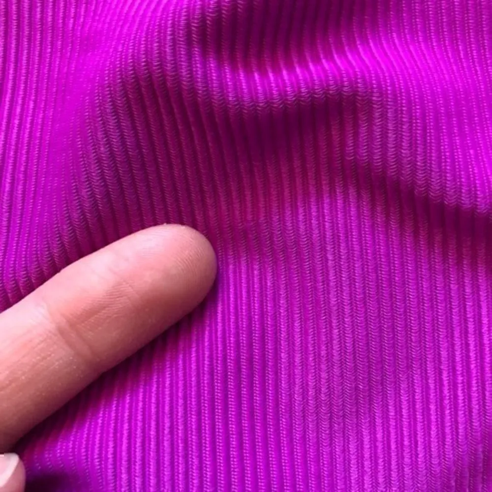 NEW NWT XHILARATION Ribbed Ruffle Shoulder One Piece Swimsuit Purple JRS Large - Image 6