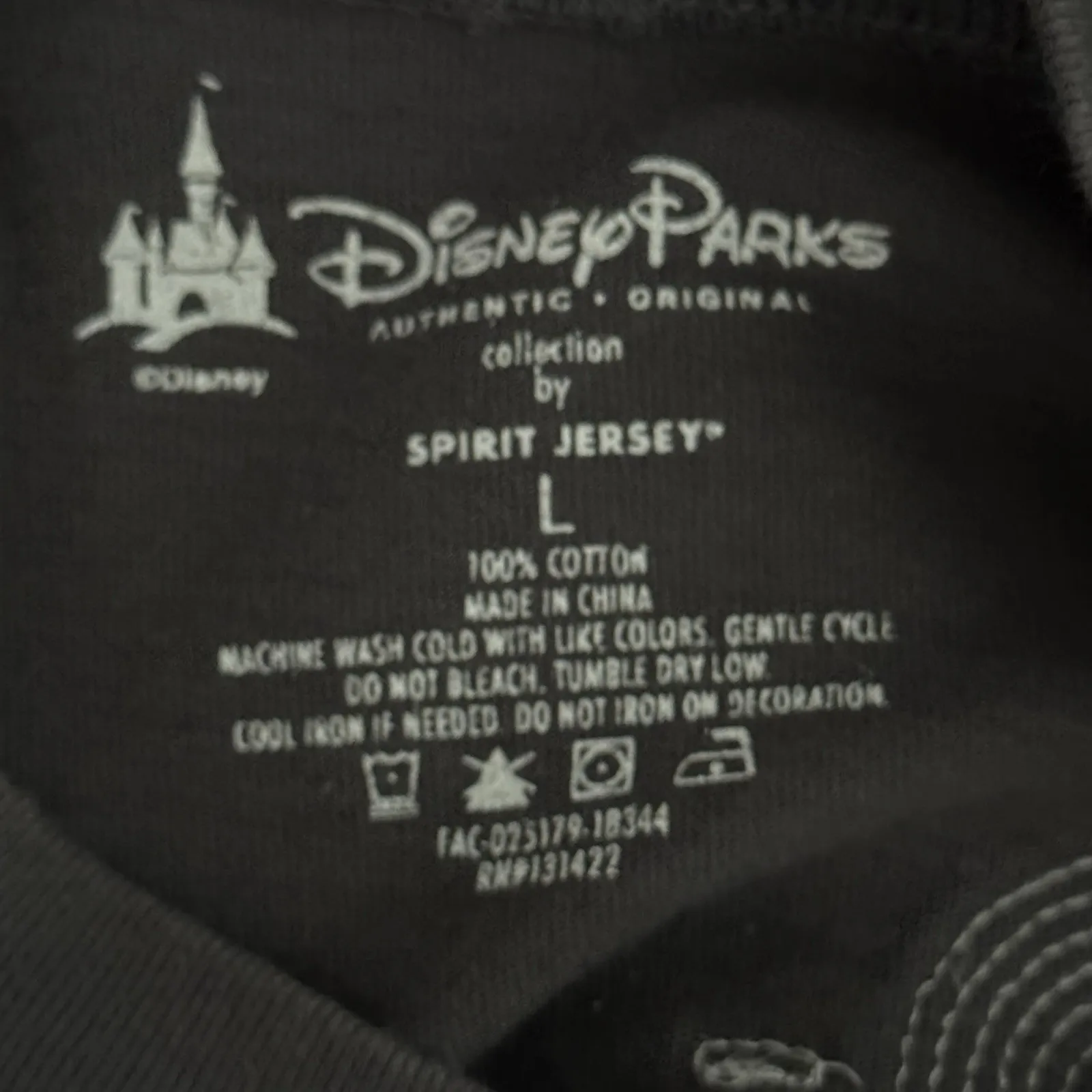 Disney Spirit Jersey Shirt Womens Large Gray‎ Rose Gold Sequin Walt Disney World - Image 6