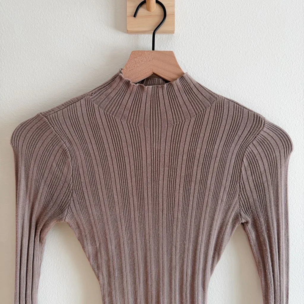 Abercrombie and Fitch Rib High Neck Bodysuit Size XS - Image 5