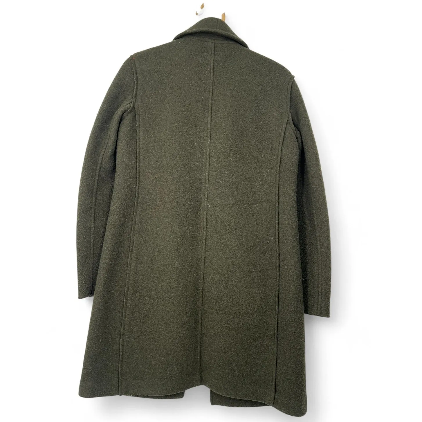 J CREW 00 XXS Coat Jacket Daphne Topcoat  Boiled Wool Sweater Mid Length Women - Image 2