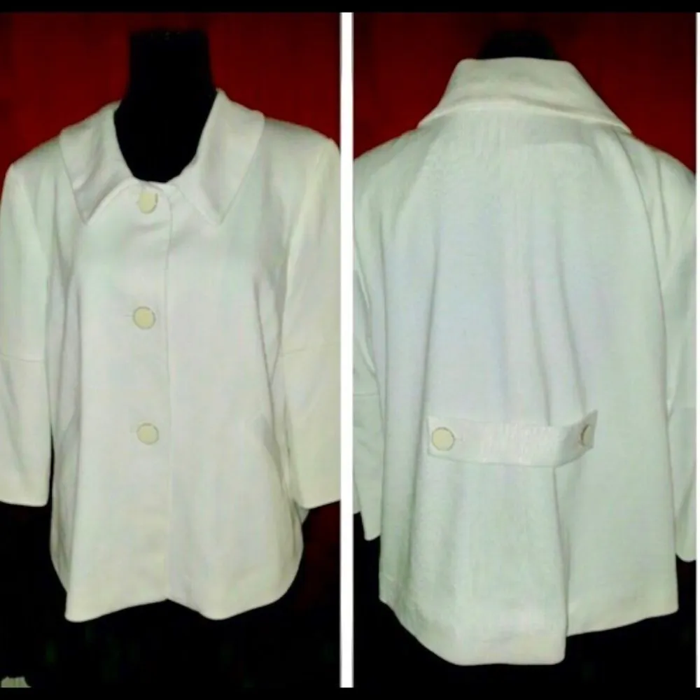 Josephine‎ Suit Jacket NWT White Size 12 - Image 2