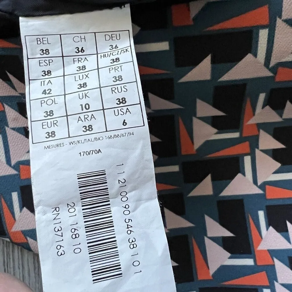 Promod Skirt Womens Size 6 Mini Abstract Geometric Print Zipper - Image 6