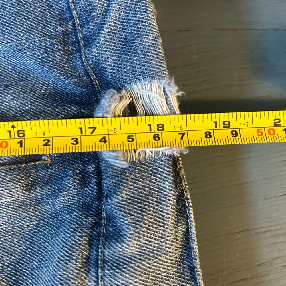 Distressed Denim Jacket-Highway Jeans, Size Medium - Image 6