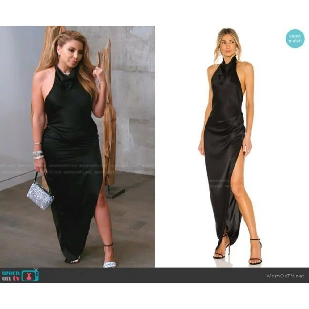 Amanda Uprichard X REVOLVE Samba Gown in Black XSmall New Long Dress Maxi - Image 8