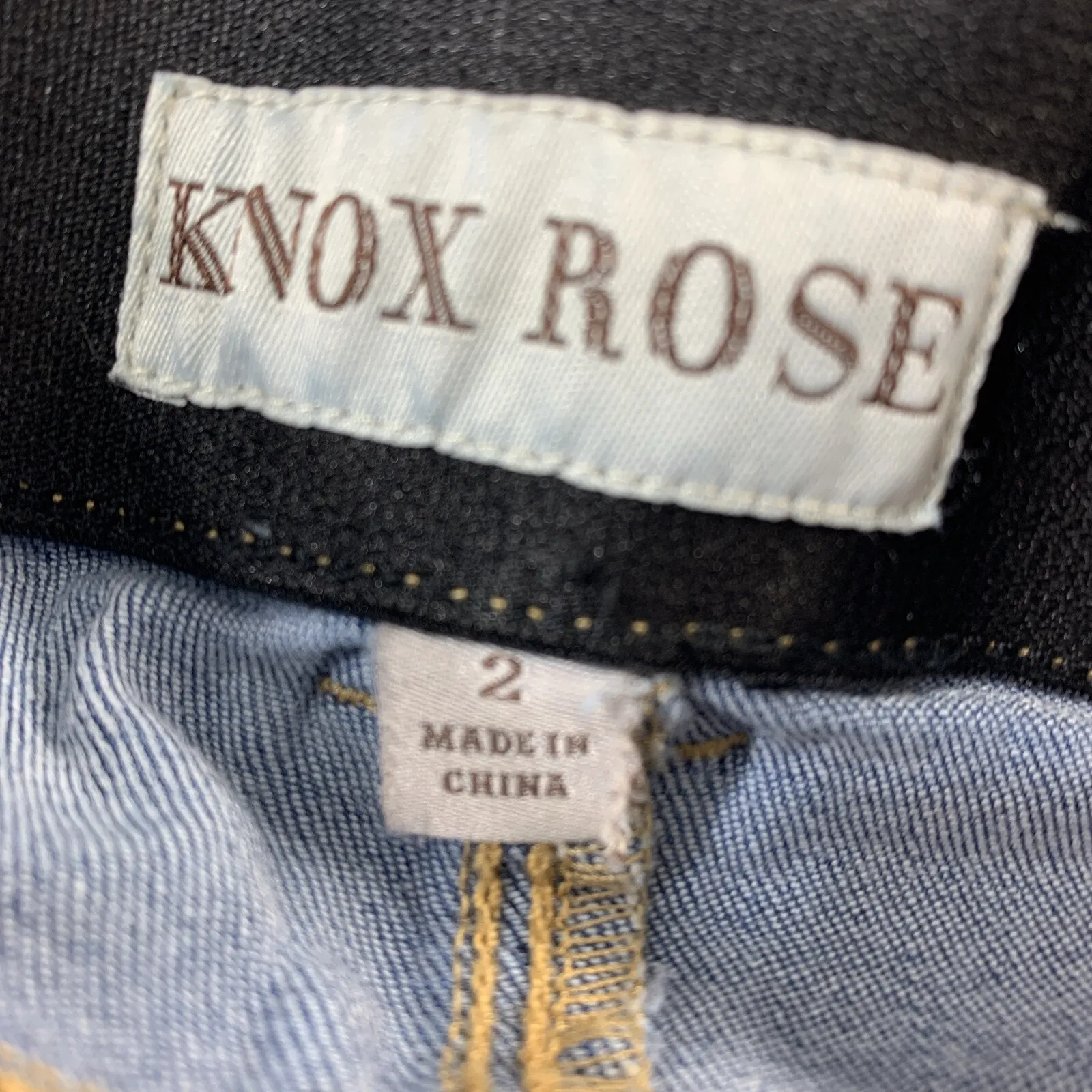 Knox Rose Womens Embroidered Side Jeans Size 2 Skinny Ankle Jeans Boho - Image 5