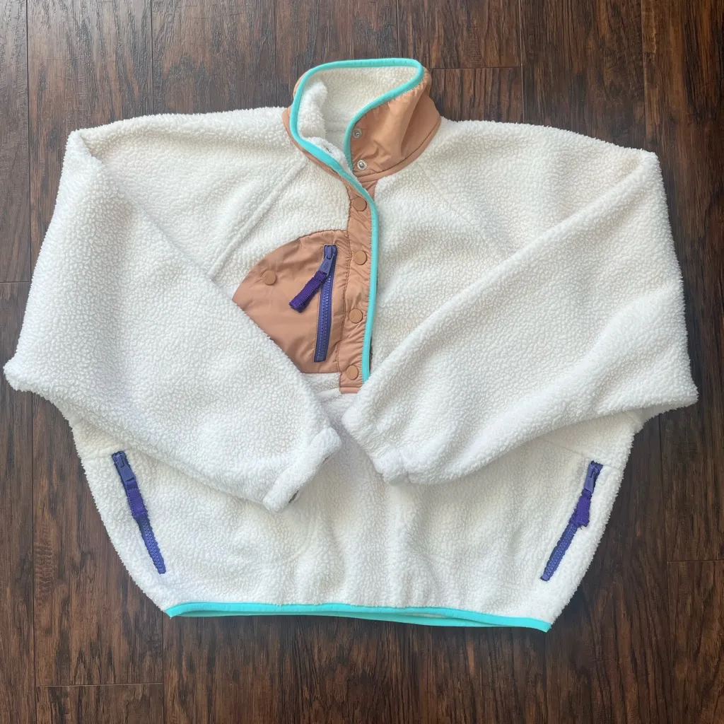 Free People Movement Hit the Slopes Pullover jacket cream XS Tan - Image 4