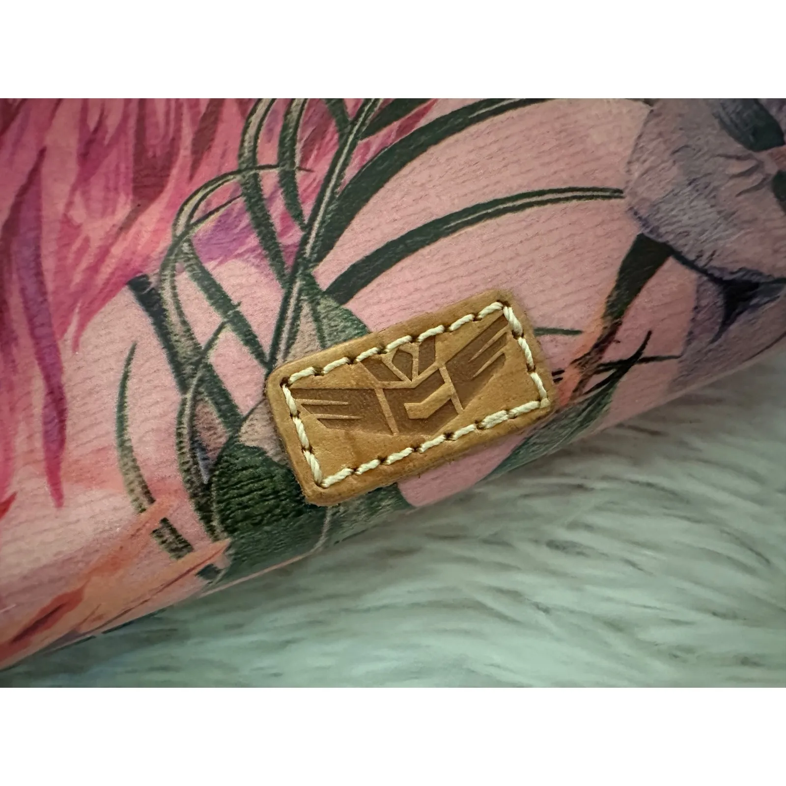 Consuela Brynn‎ Flamingo Cosmetic Toiletry Makeup Bag Case Pouch Rare HTF - Image 5