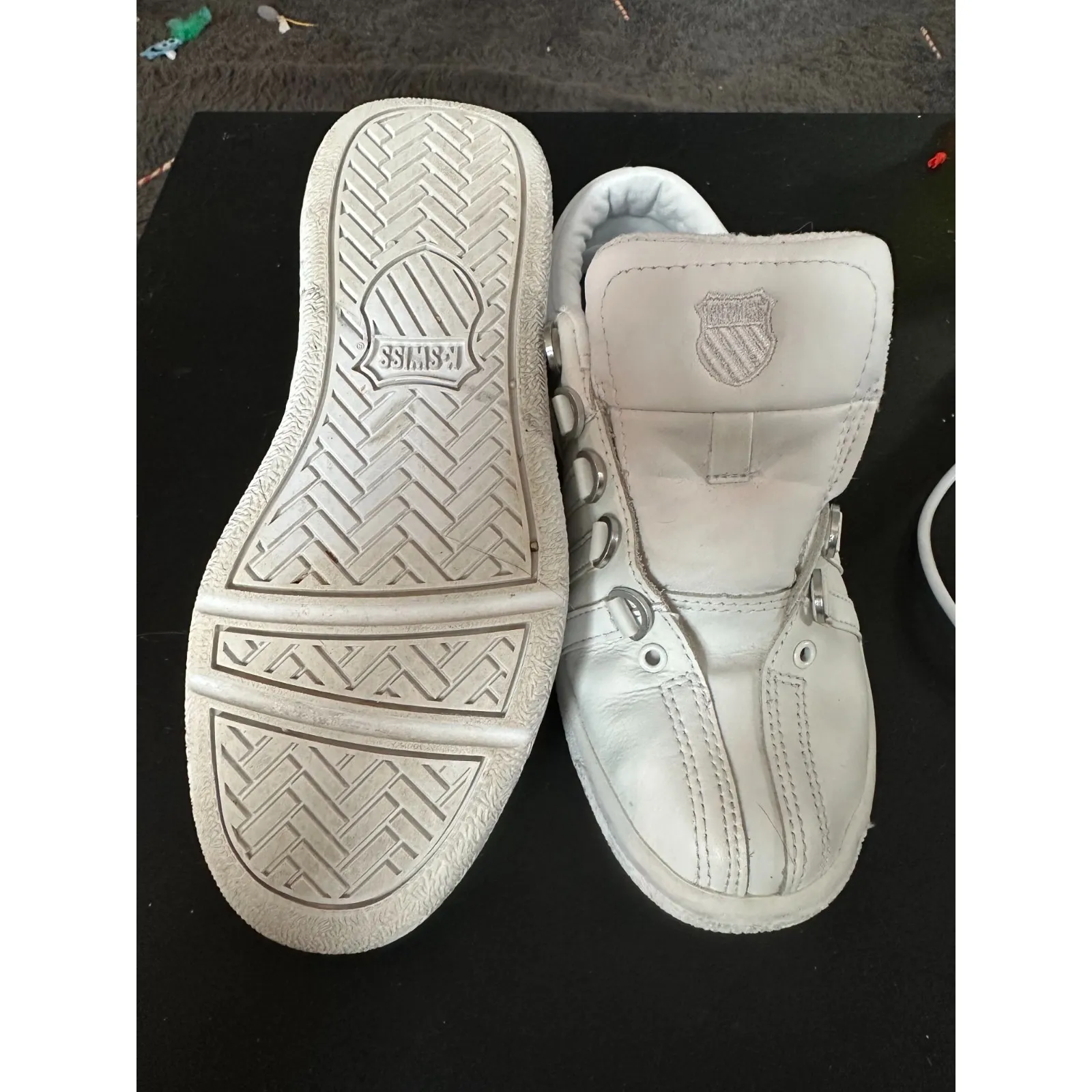 K Swiss White Sneakers without Laces in 7 - Image 2