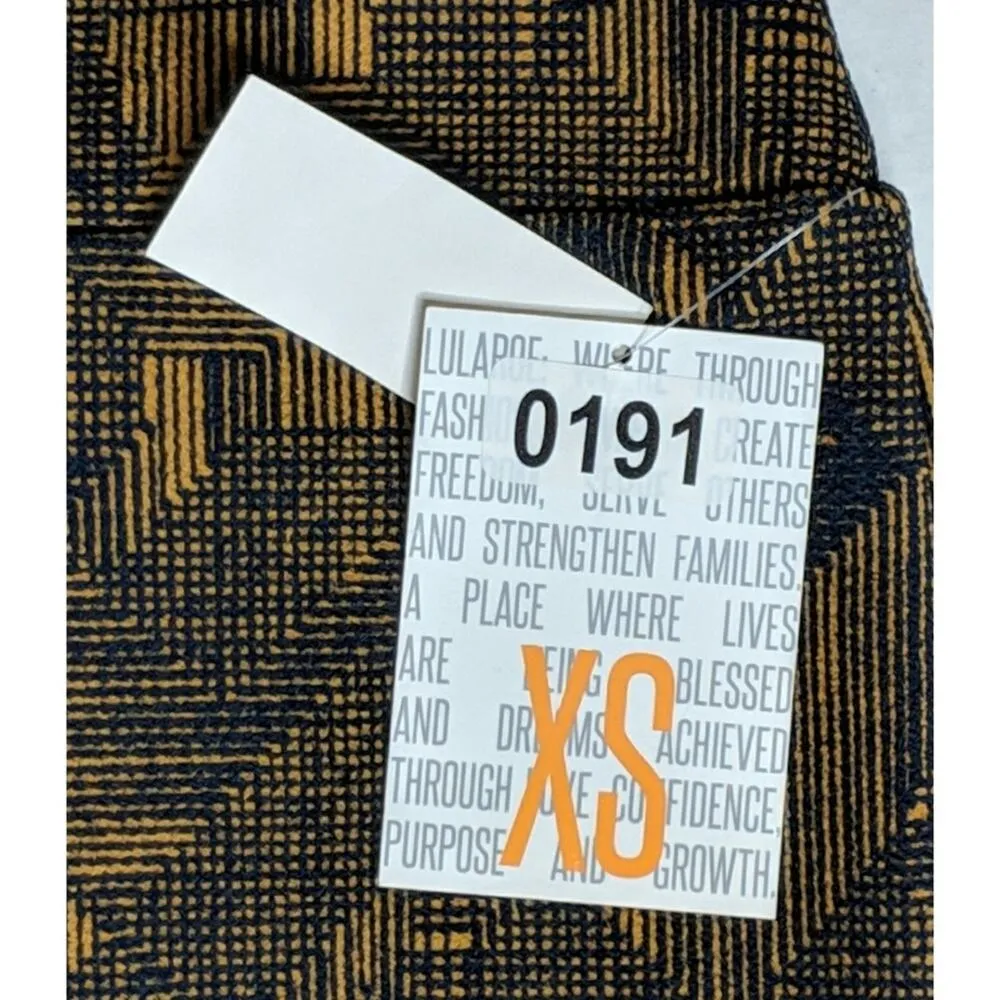 LuLaRoe Printed Cassie Skirt Pencil Brown Black Print XS New - Image 5