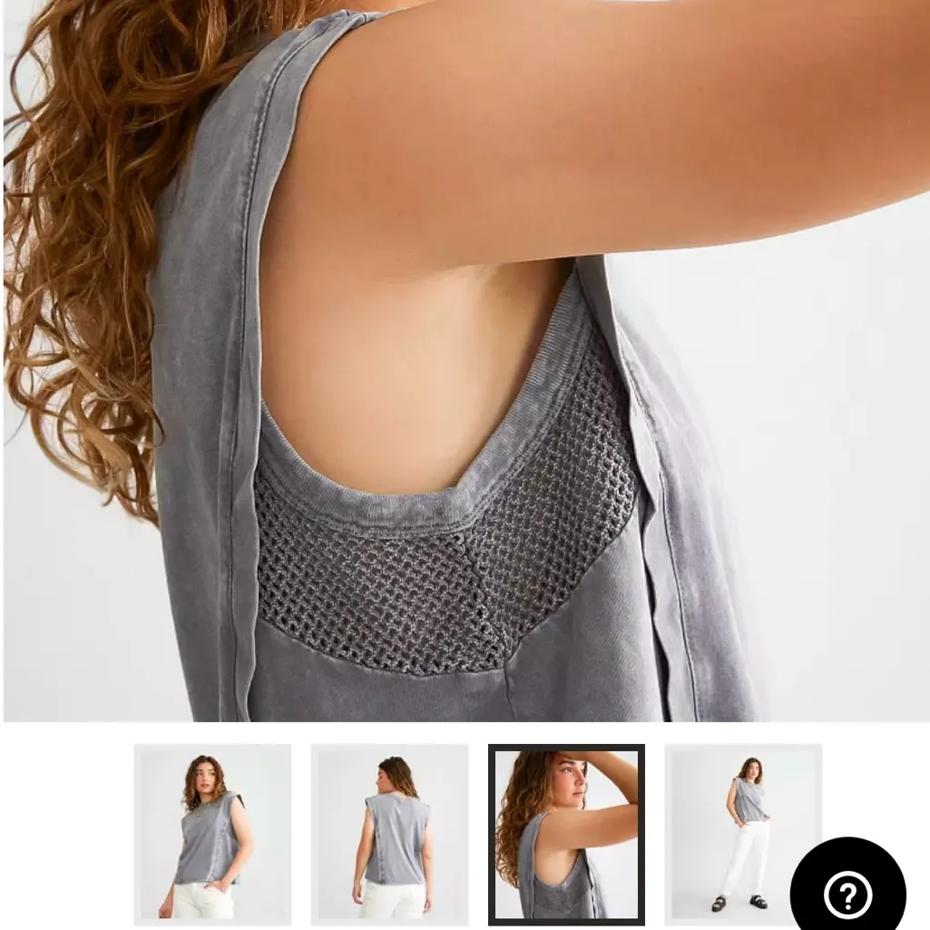 Buckle Gilded Intent Gray Muscle Tee with Embellished Sides - Image 5