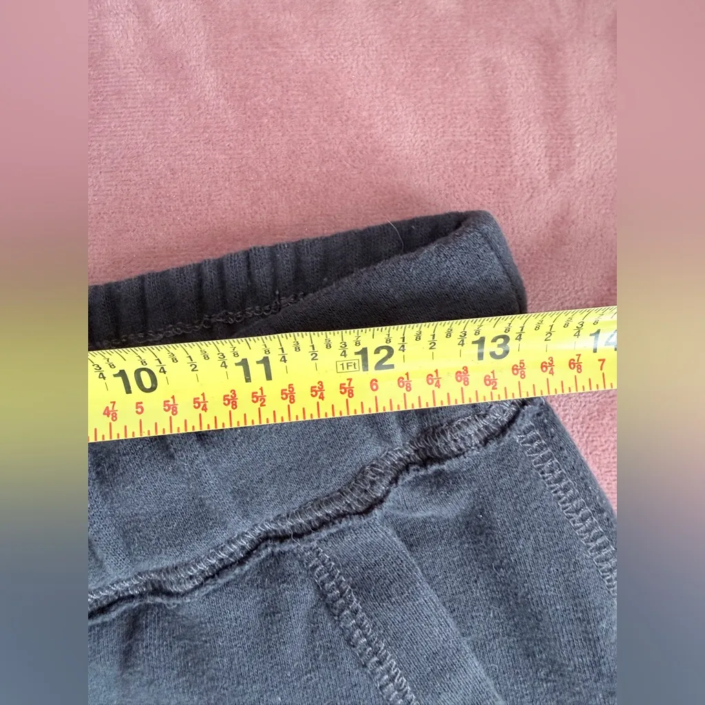 Abercrombie & Fitch black fleece sweatpants soft spellout S - Image 5