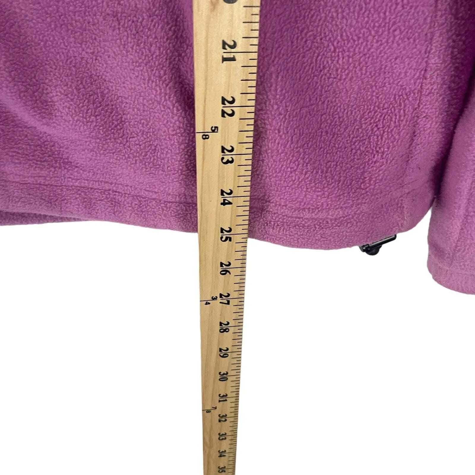 Columbia Sportwear Women's Size Large Pink Purple Full Zip Fleece‎ Sweater - Image 10