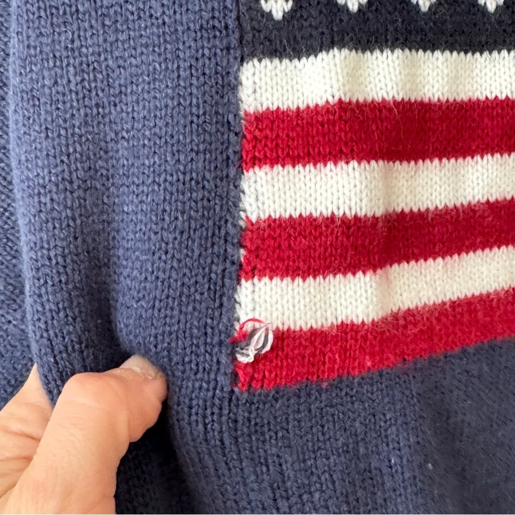 USA flag navy sweater knit ribbed brandy nico american oversized Ralph lauren - Image 7