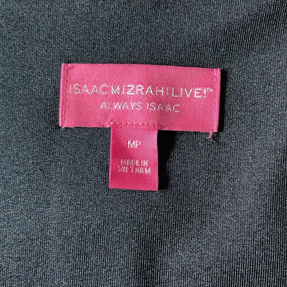 Isaac Mizrahi Live! Petite Always Isaac Lurex Fringe Hem Dress Size MP - Image 3