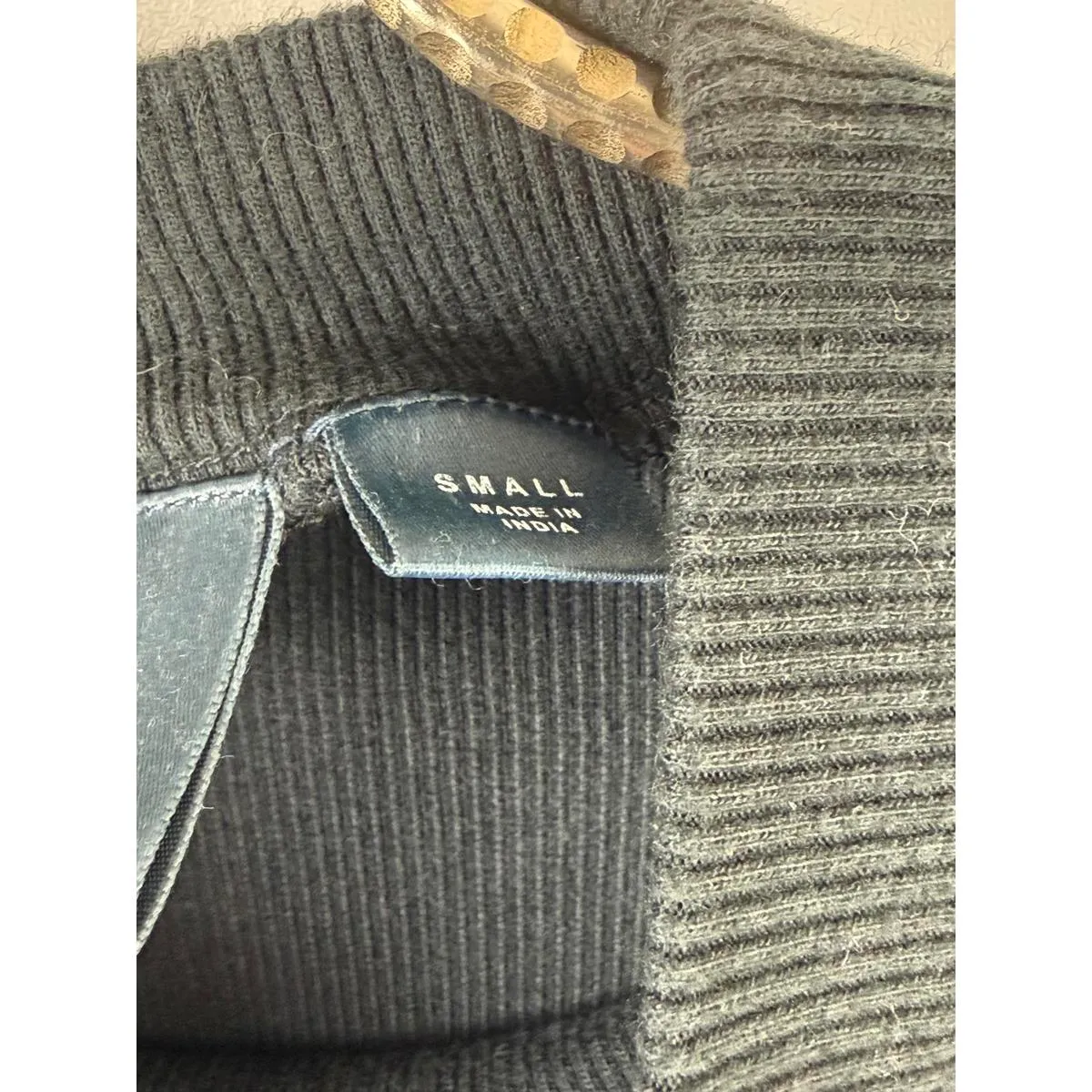 Maeve by Anthropologie Black Cotton Mock-Neck Ribbed Cotton Top - Size - Small - Image 5