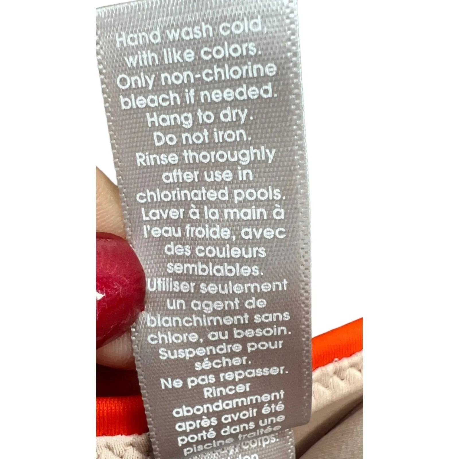 Chelsea28 Easy Retro One Piece Swimsuit Womens Orange Belted Adjustable Straps - Image 12