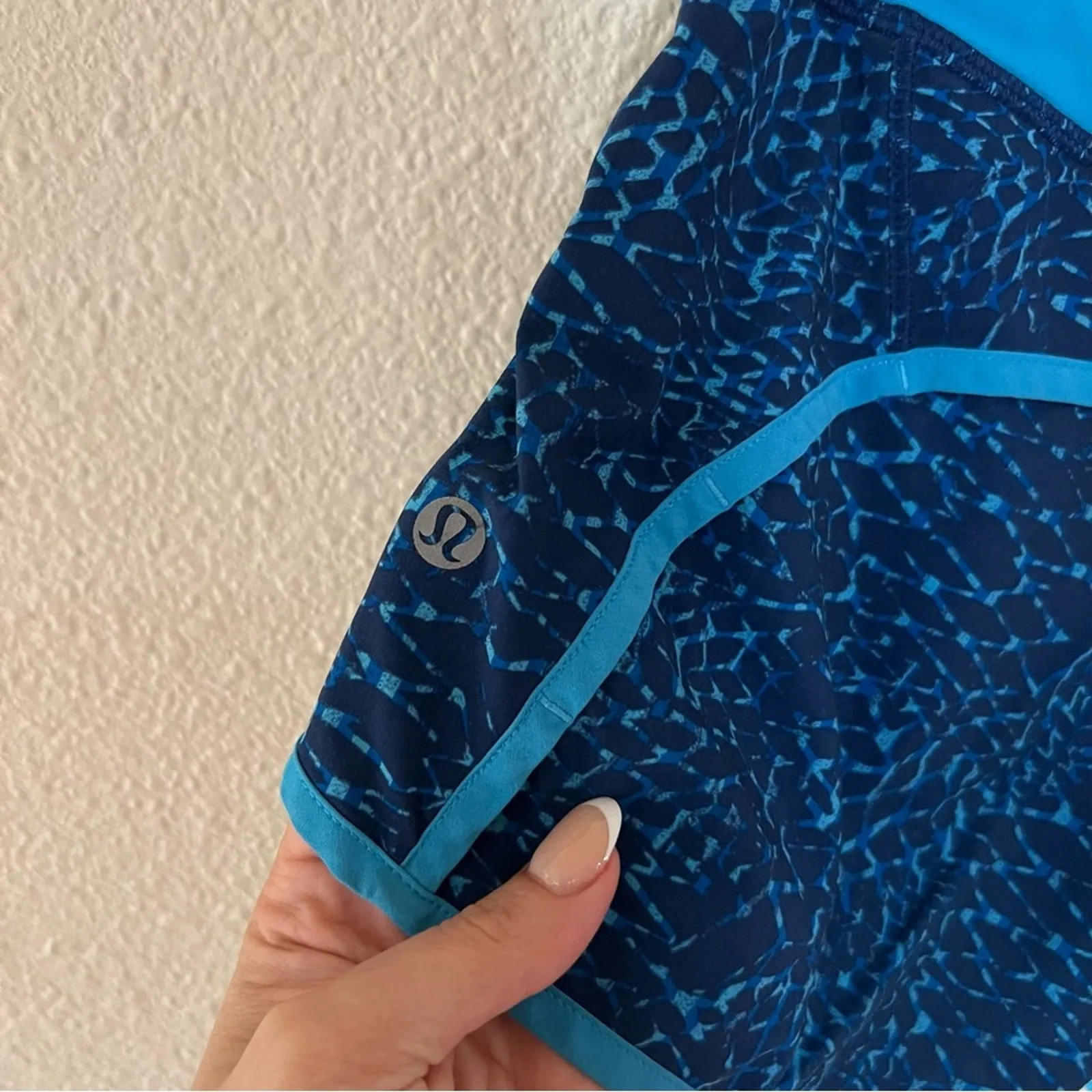 Lululemon Run Times Short in Samba Snake Kayak Blue 4 - Image 4