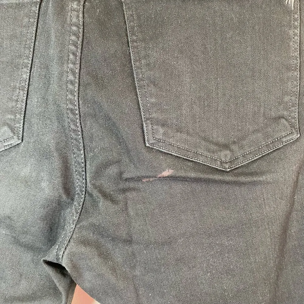 Madewell Women's 9 Inch High Rise Skinny Jeans Black Size 29 - Image 7