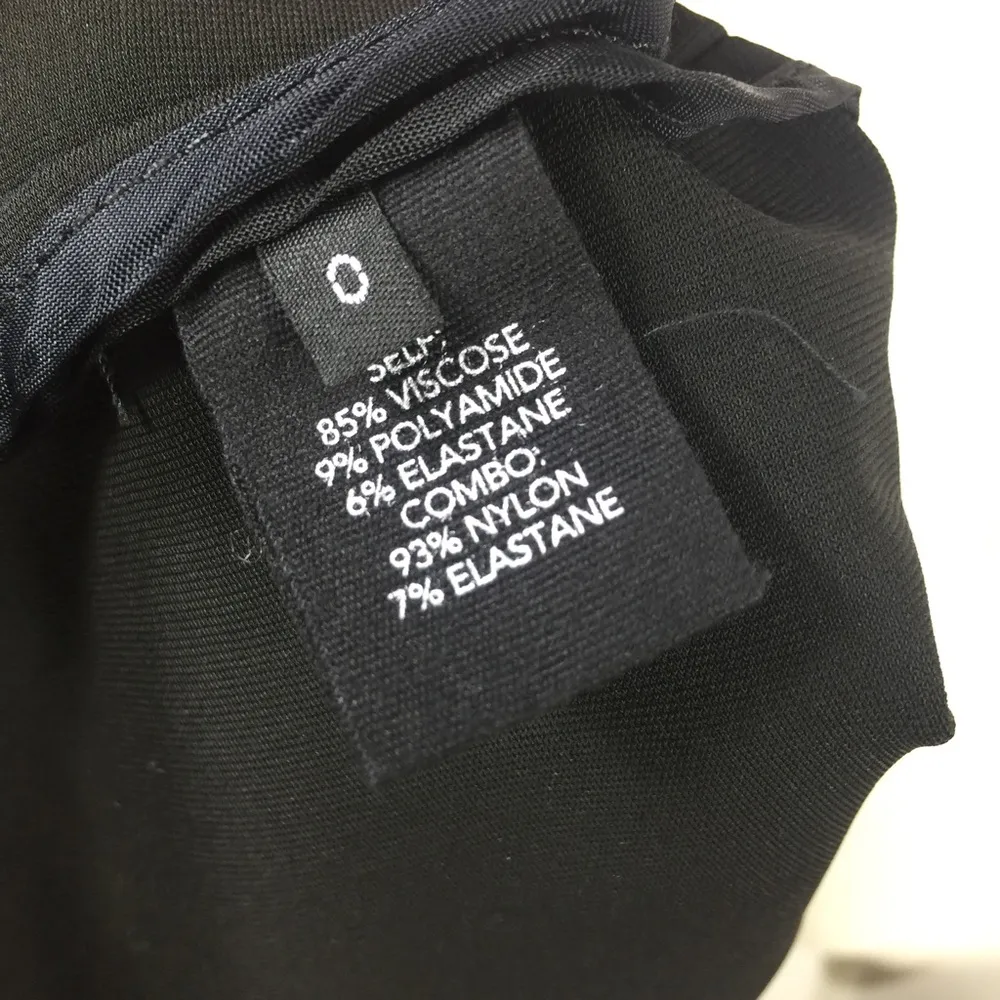 Ygal Azrouel Cutout Bodycon Dress Black White Size 0 - Image 5