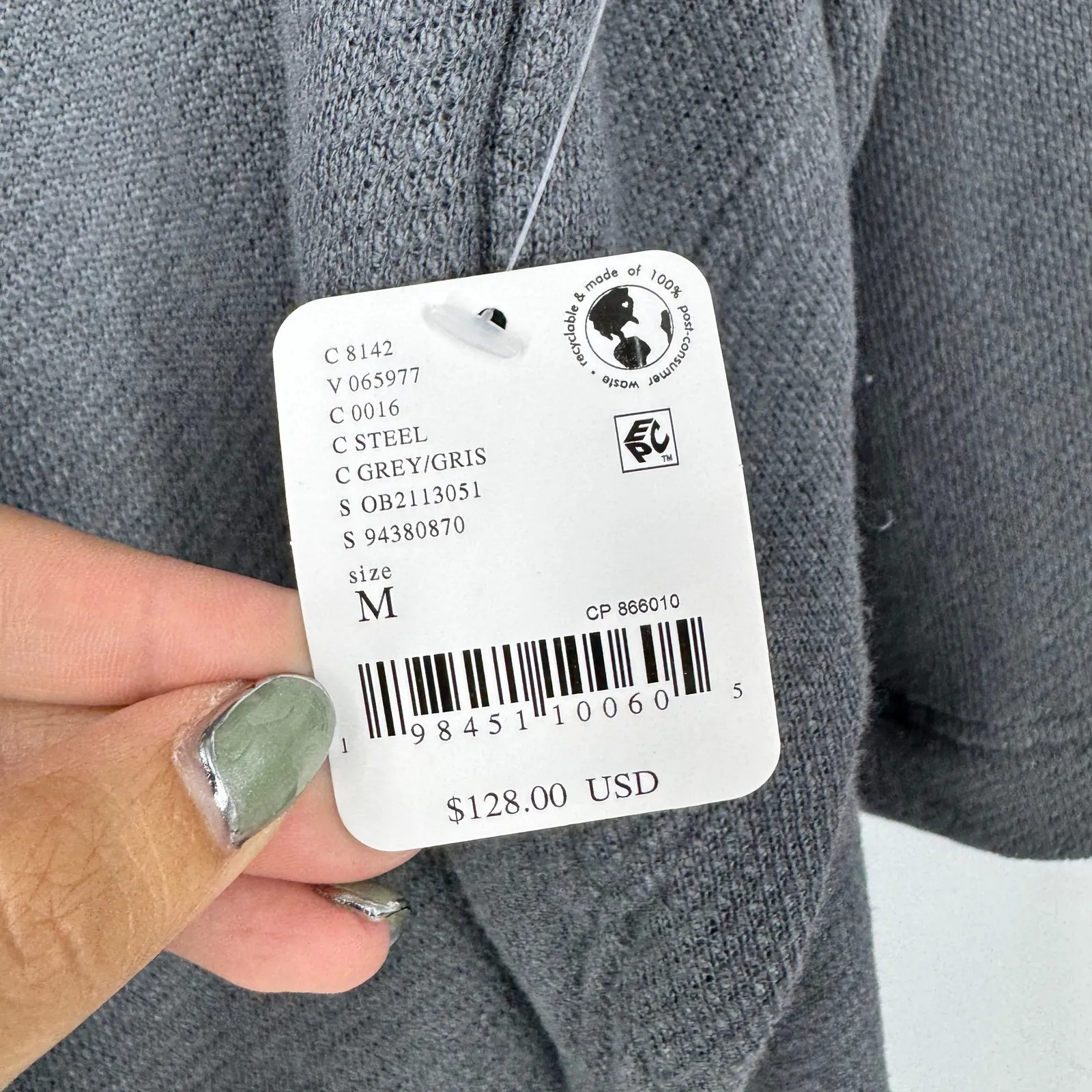 NWT Free People Freest Milley Reversible Knit Skirt Set in Steel - Image 7