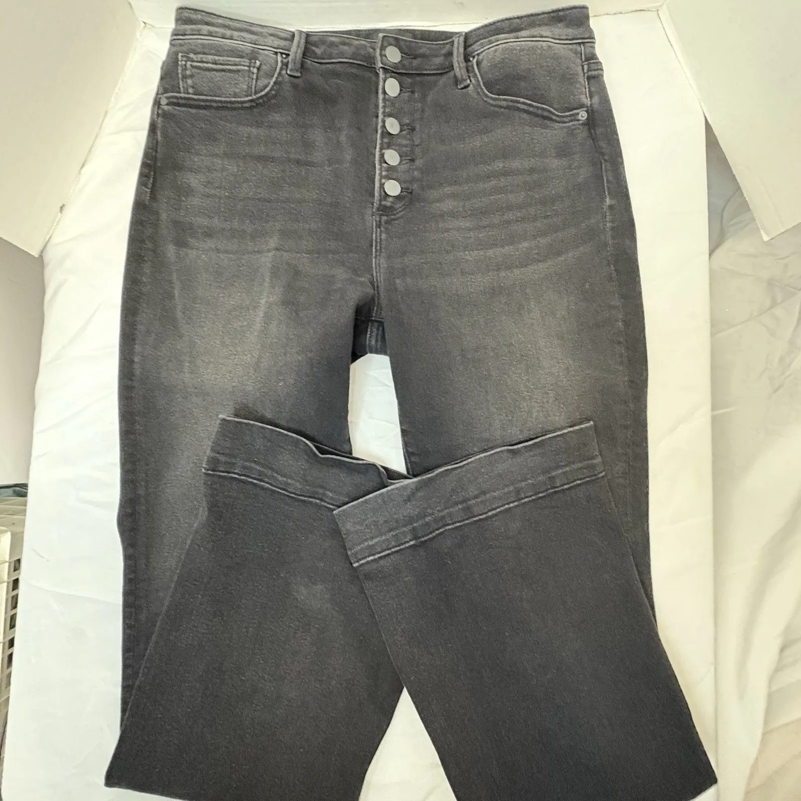 Driftwood Wyatt Classic Flare Jeans Dark Night Women’s Size 32x34 - Image 10