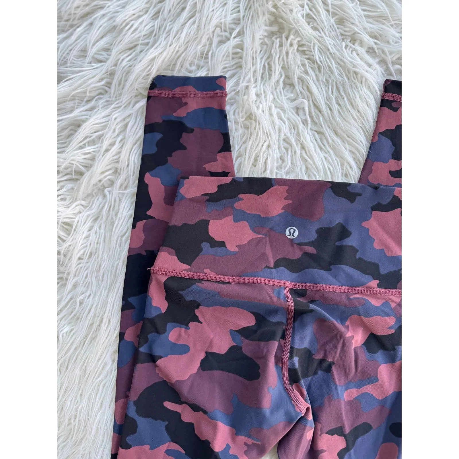 Lululemon Wunder Under Tight 28" Heritage 365 Camo Smoky Red Night Sea Size 2 - Image 5