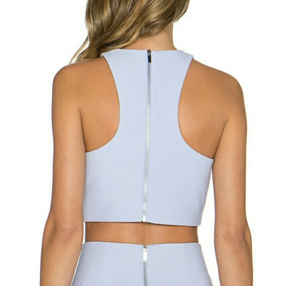 Elizabeth & James Lavender Sleeveless Crop Top - Image 2