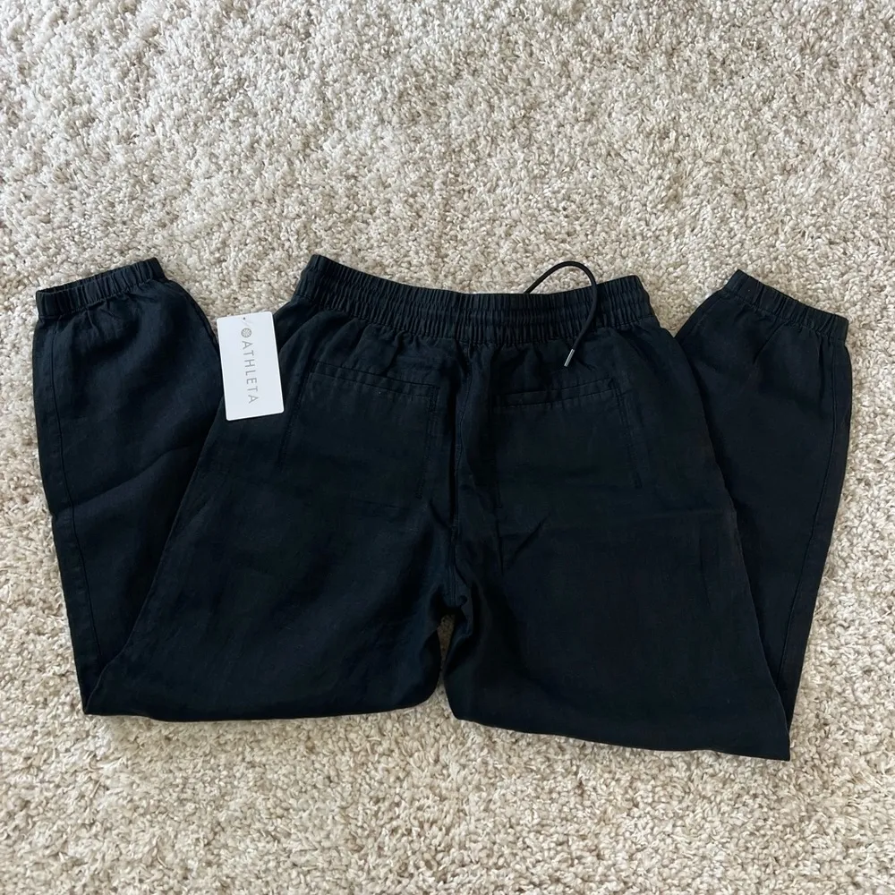 NWT Athleta Retreat Linen High Rise Jogger - Image 4