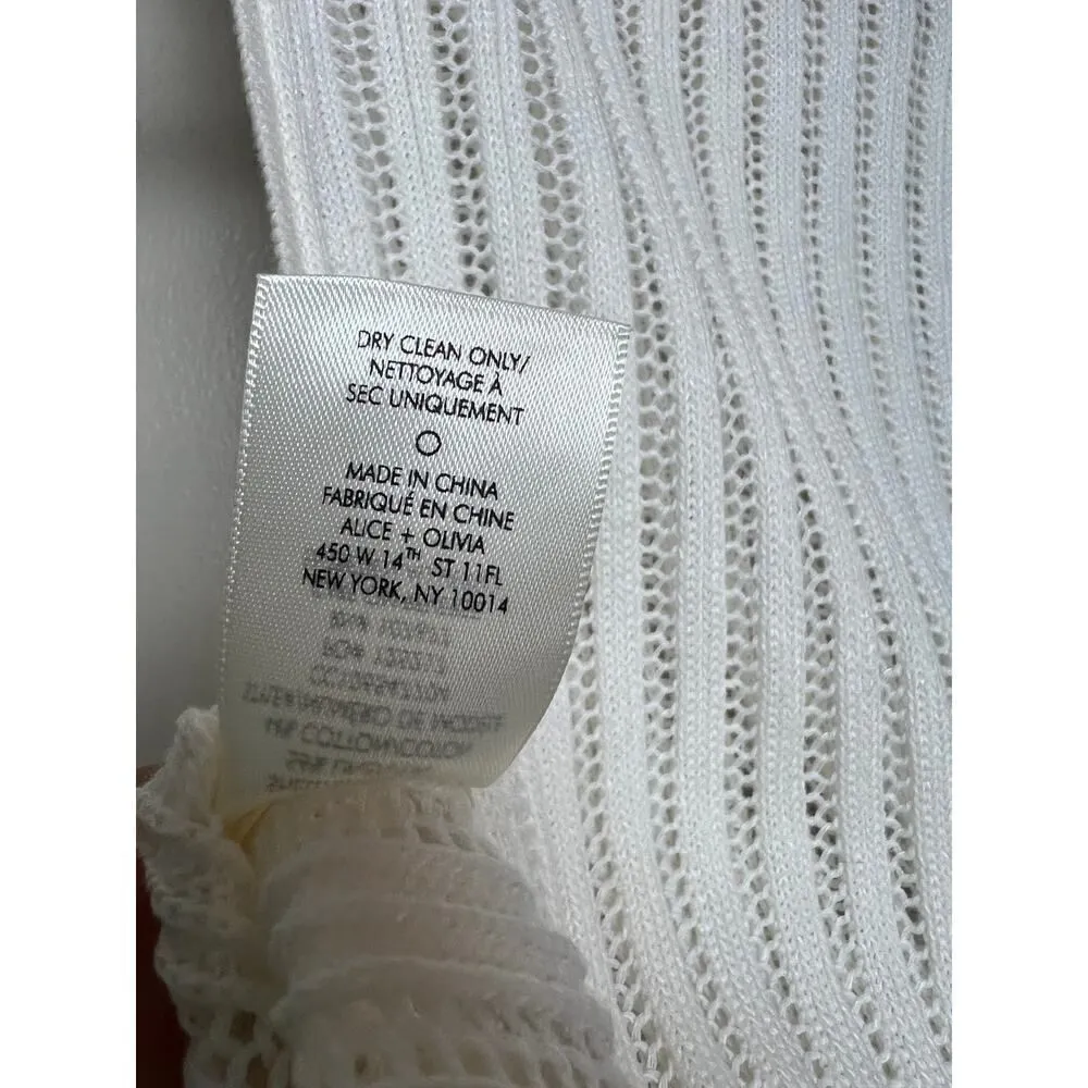 Alice + Olivia  Camera Crew Neck Relaxed Crop Tank Sz. XS - Image 7