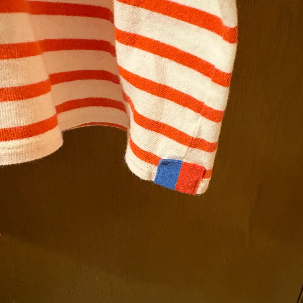 Kule The Tee Dress in Red & White Stripe - Image 3