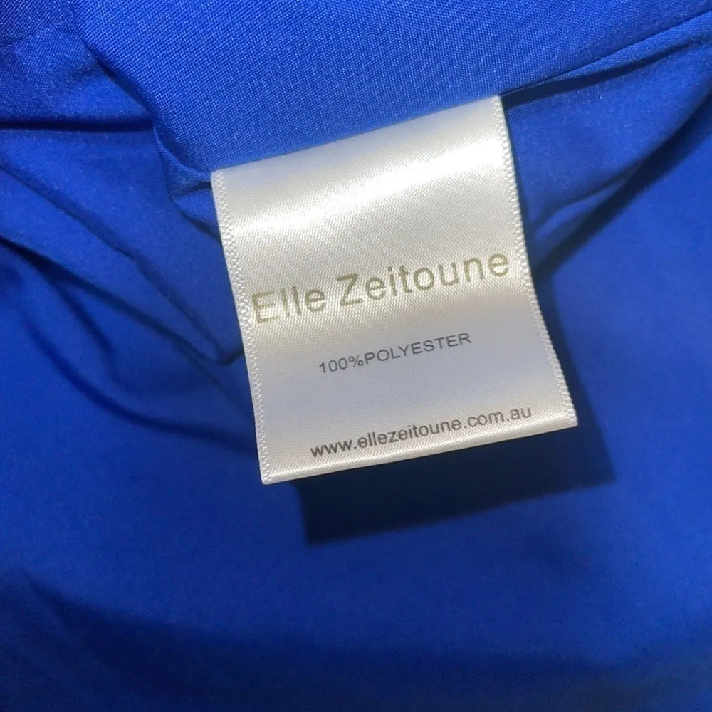 ELLE ZEITOUNE Louisa Underwire Mermaid Gown in Indigo Size XS Blue - Image 4