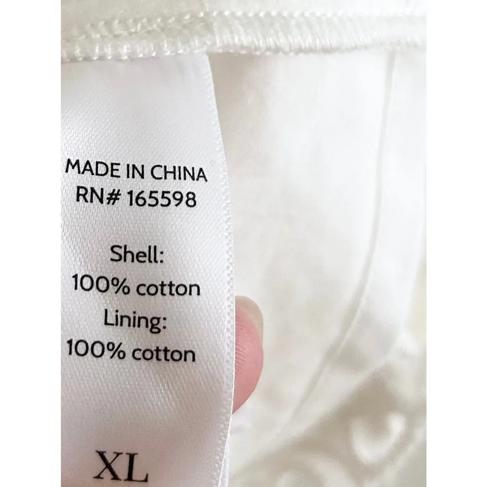 Andie The Navarino Dress in Eyelet White XL NWT - Image 5