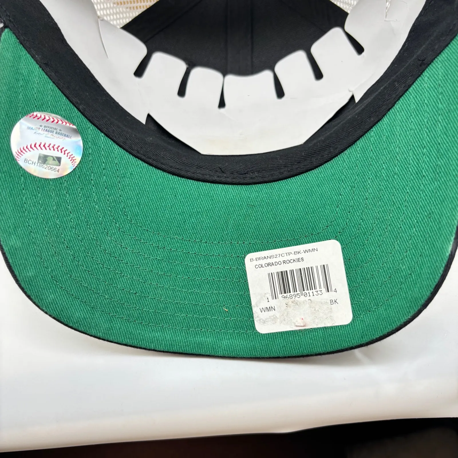 NEW Colorado Rockies Trucker Cap Womens Black Snapback Adjustable 47 MVP Hat‎ - Image 5