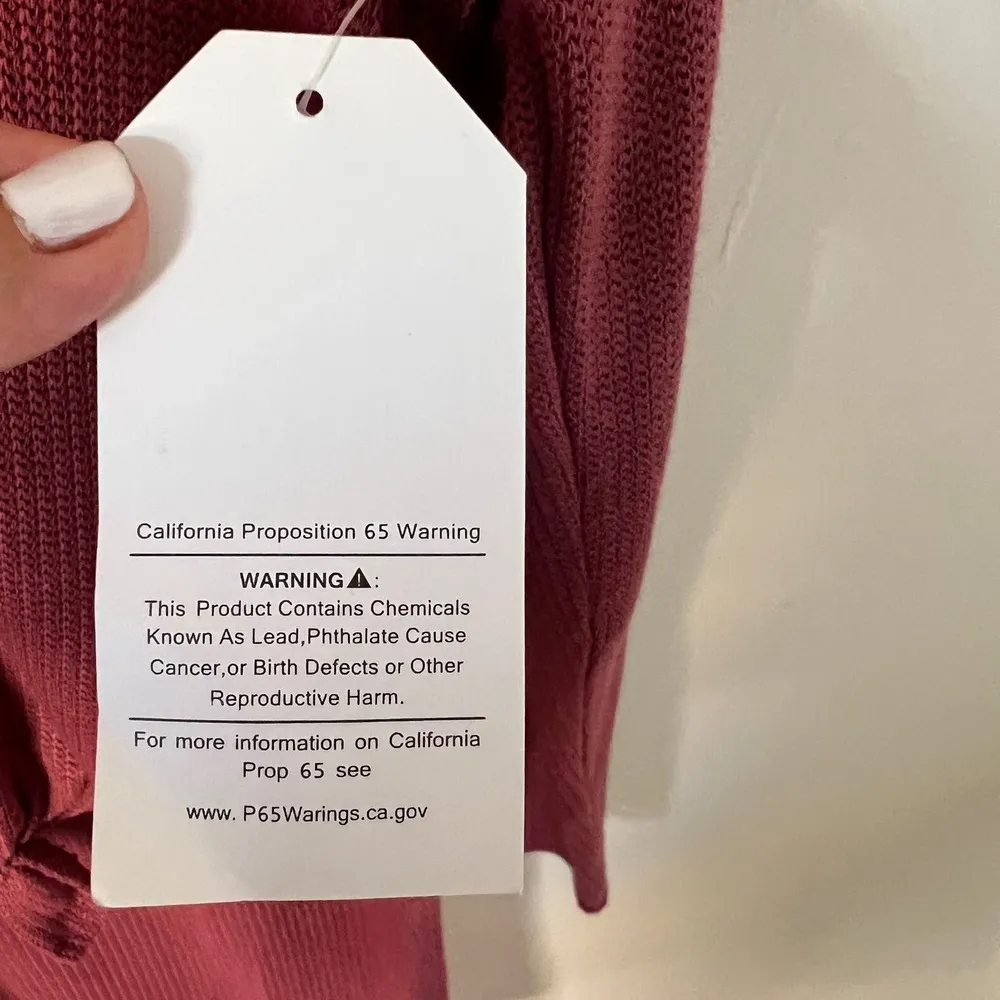 NWT Sadie & Love Red High Low Button Front Knit Sweater Size M Size M - Image 8