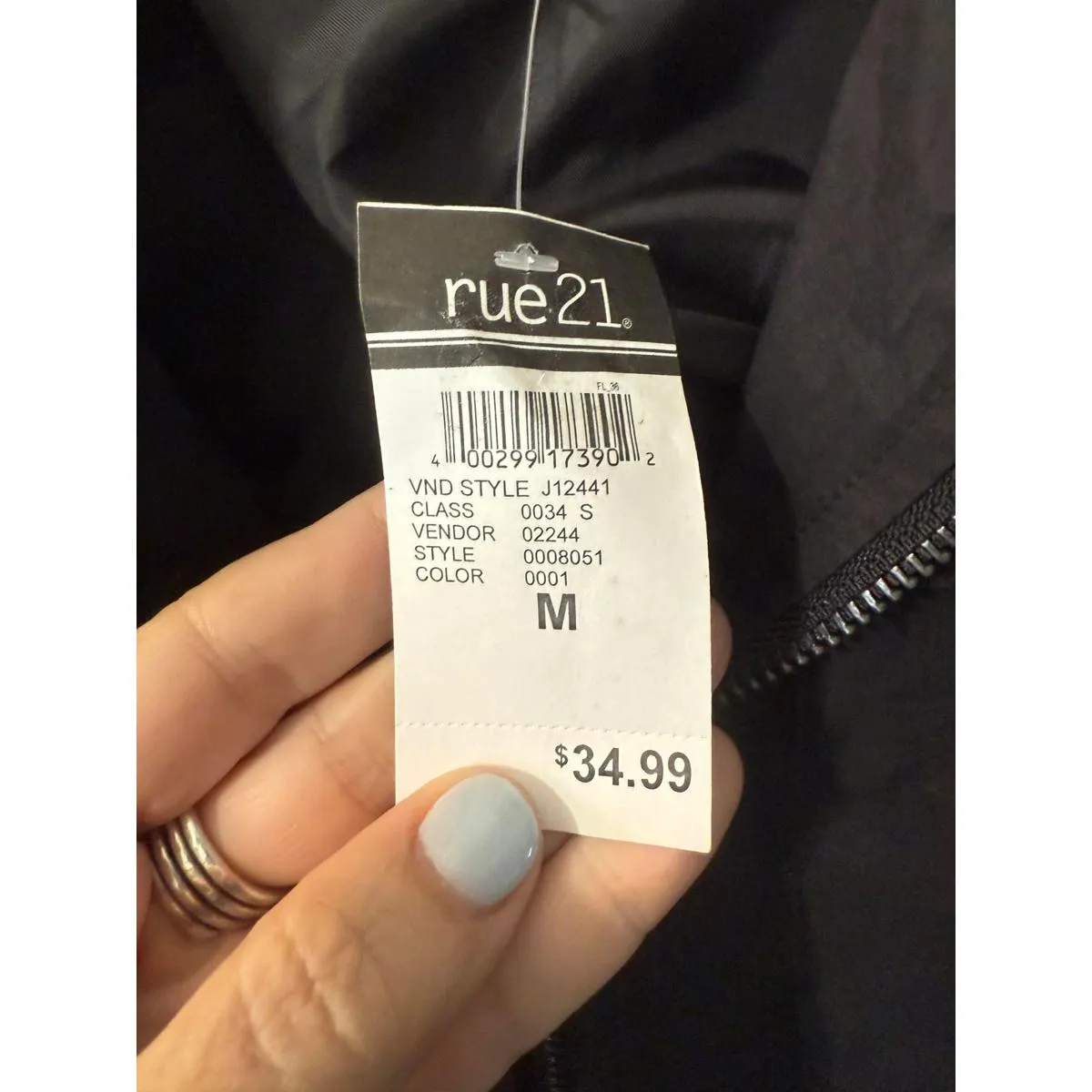 rue21 Black Utility Jacket with Multiple Pockets, Size M - Image 4