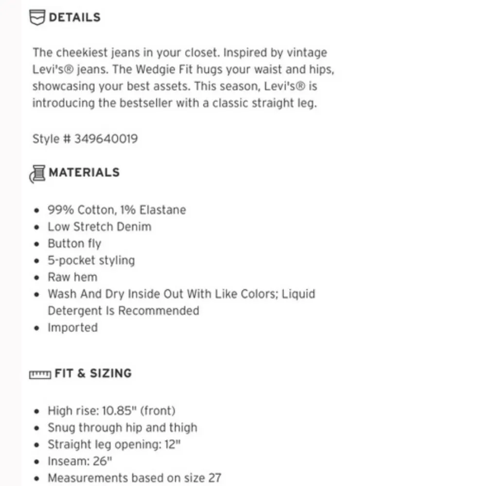 Levi’s Wedgie Straight Ruffle My Feathers Jeans - Image 3